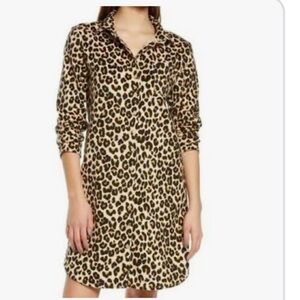 Nordstrom Leopard Print pajama dress. Small. NWOT